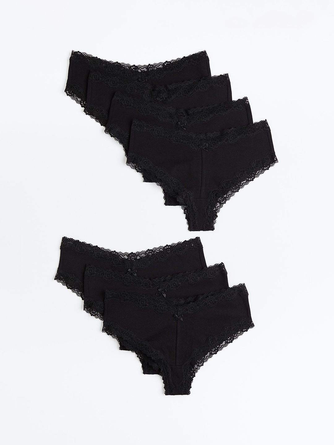 

H&M Women 7-Pack Jersey Hipster Briefs, Black