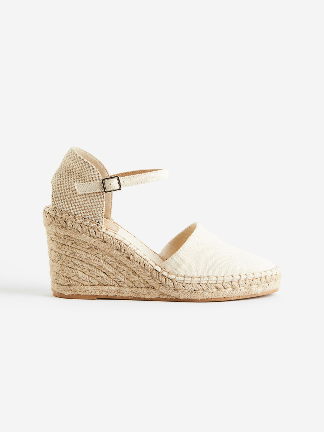 

H&M Women Wedge-Heeled Espadrilles, White