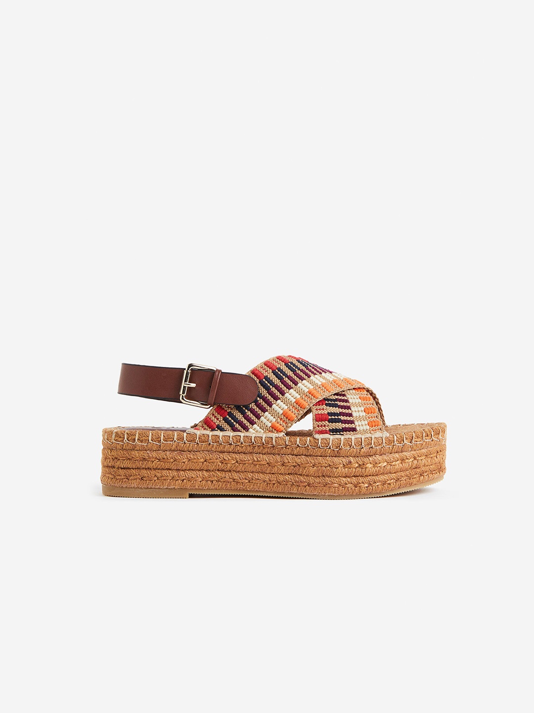 

H&M Woman Platform Espadrilles, Brown