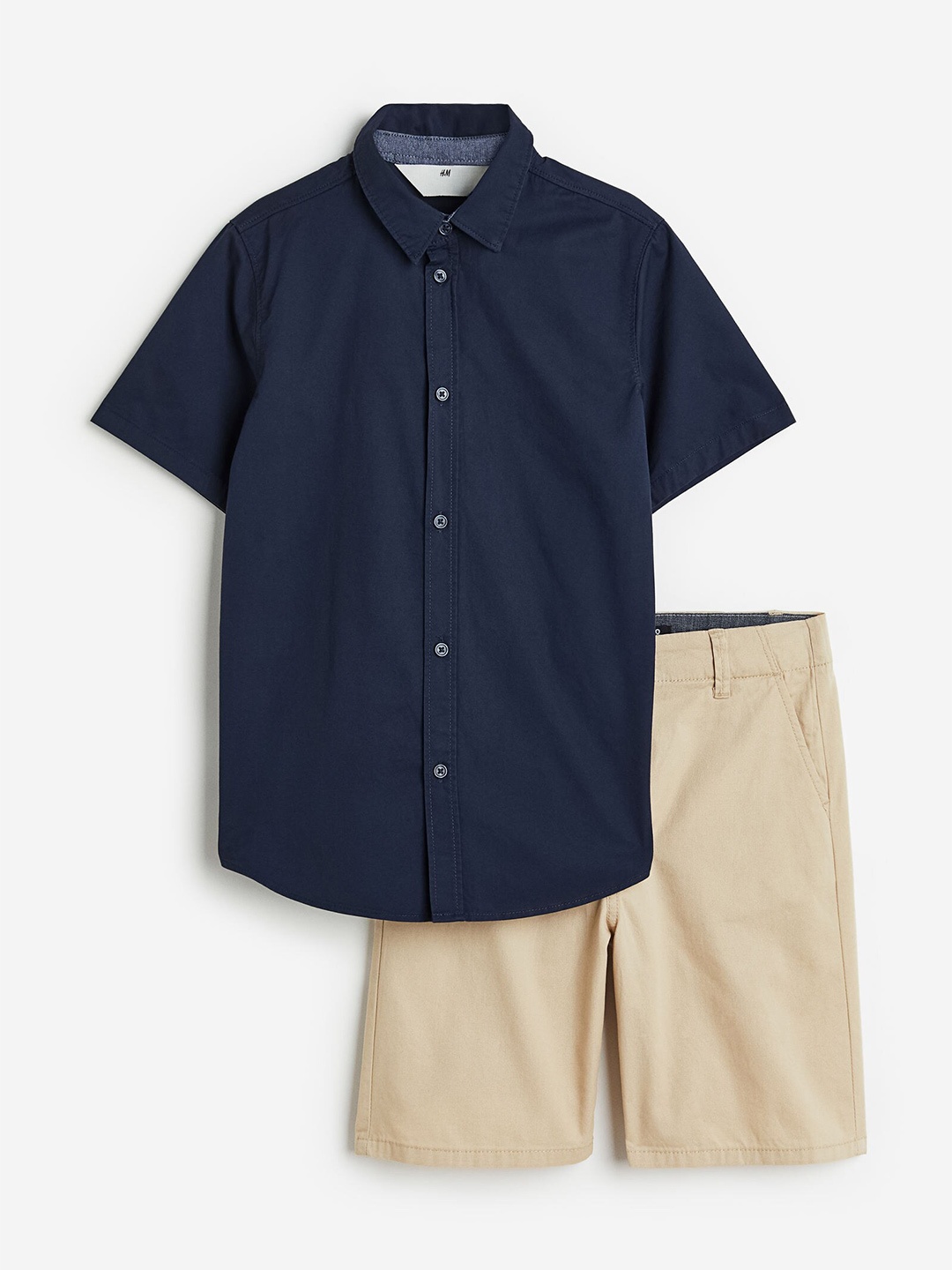 

H&M Boys 2-Piece Cotton Set, Navy blue