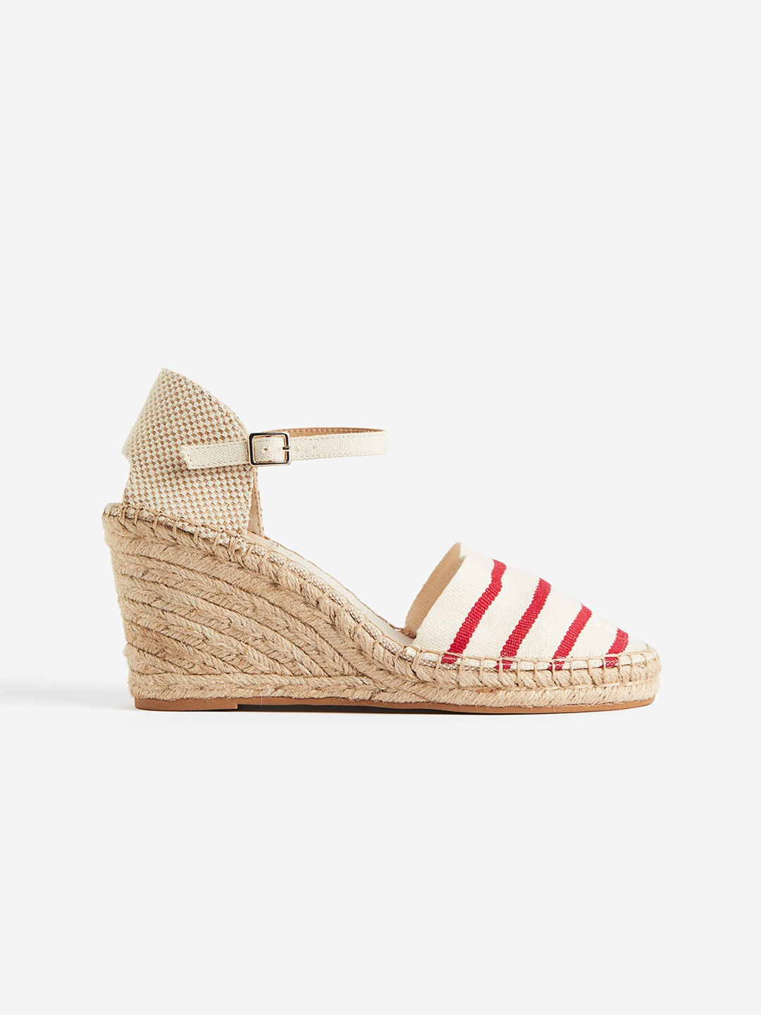 

H&M Wedge-Heeled Espadrilles, Beige