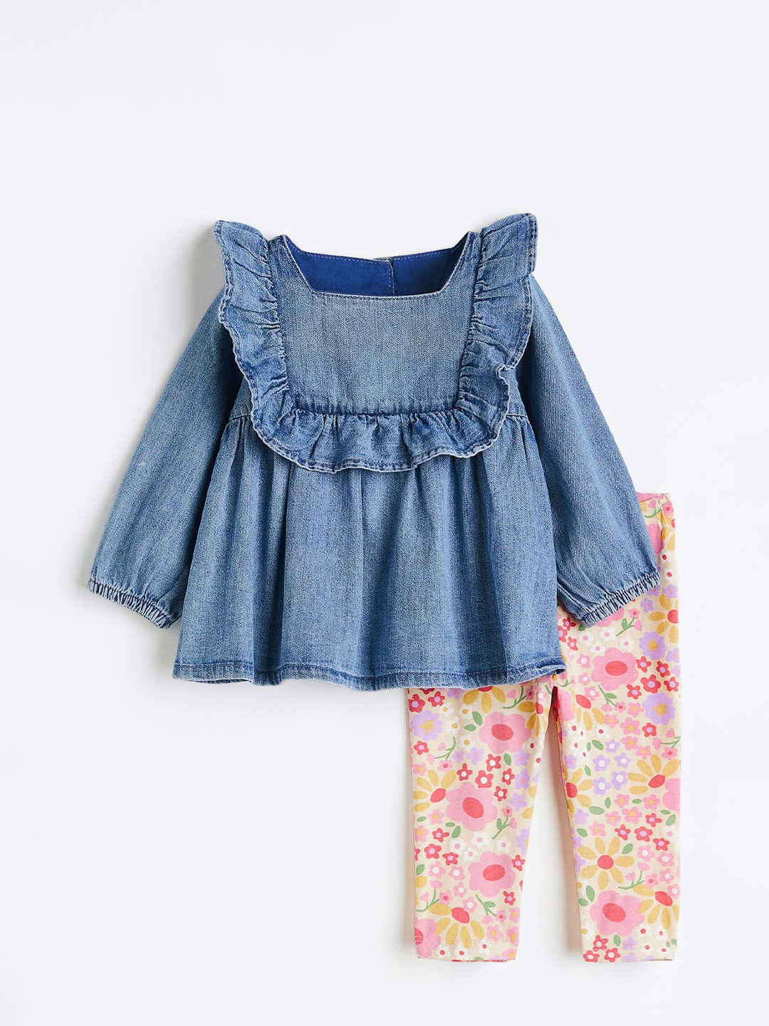 

H&M Girls 2-Piece Cotton Set, Blue