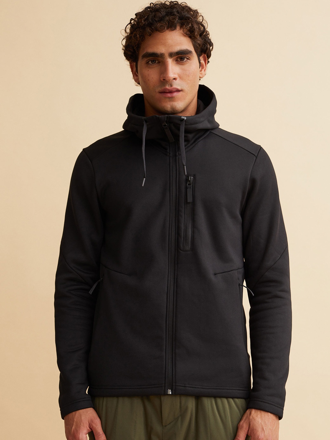 

H&M Men Mid Layer Jacket, Black