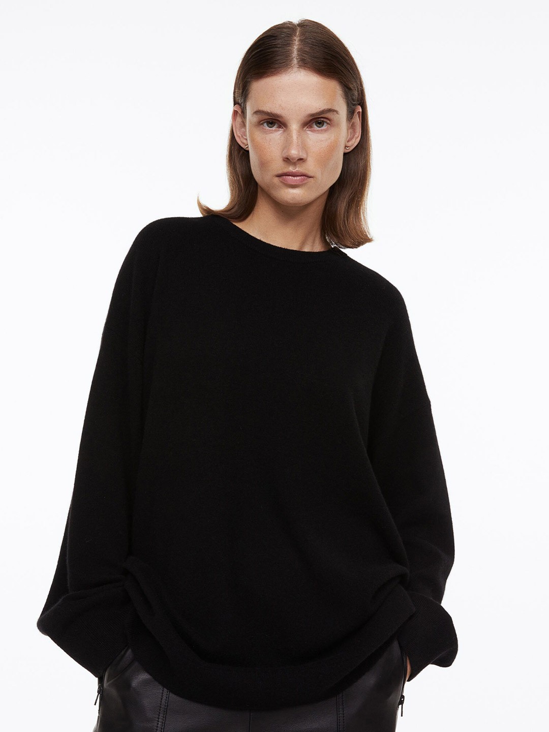 

H&M Oversized Cashmere Jumper, Black