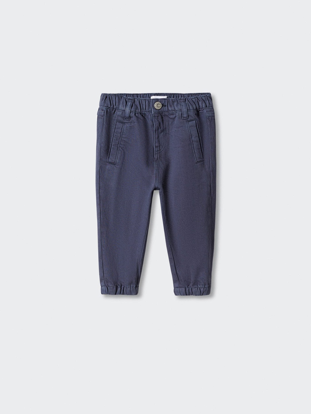 

Mango Kids Boys Pure Cotton Jogger Stretchable Jeans, Blue