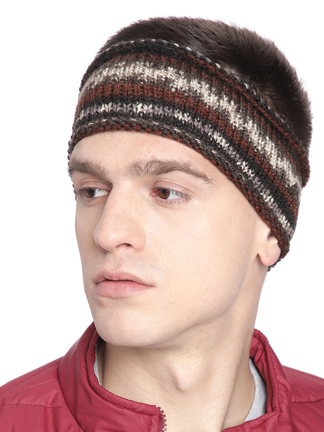 

Magic Needles Striped Chill Wrap Headband, Black
