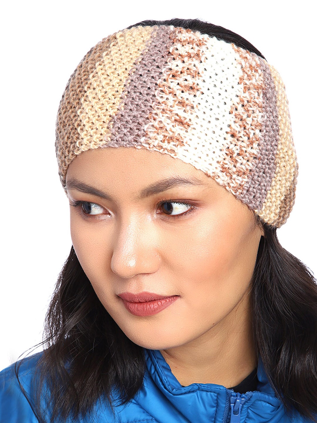 

Magic Needles Knitted Bandana Headband, Beige