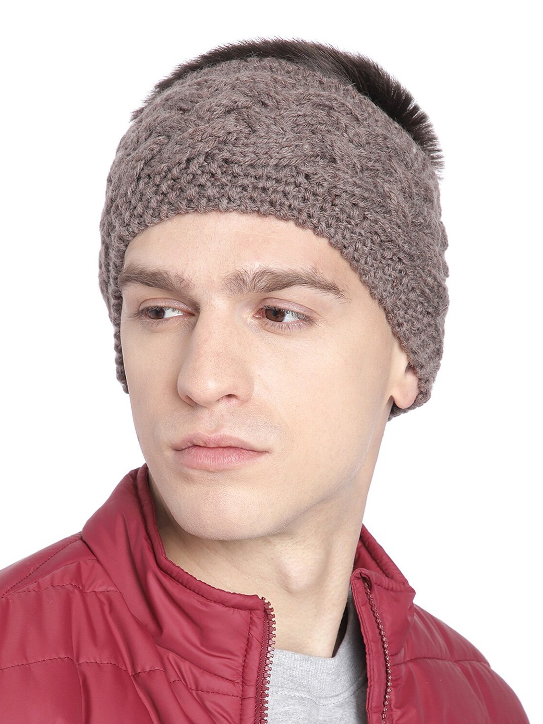

Magic Needles Criss Cross Knitted Bandana Headband, Brown
