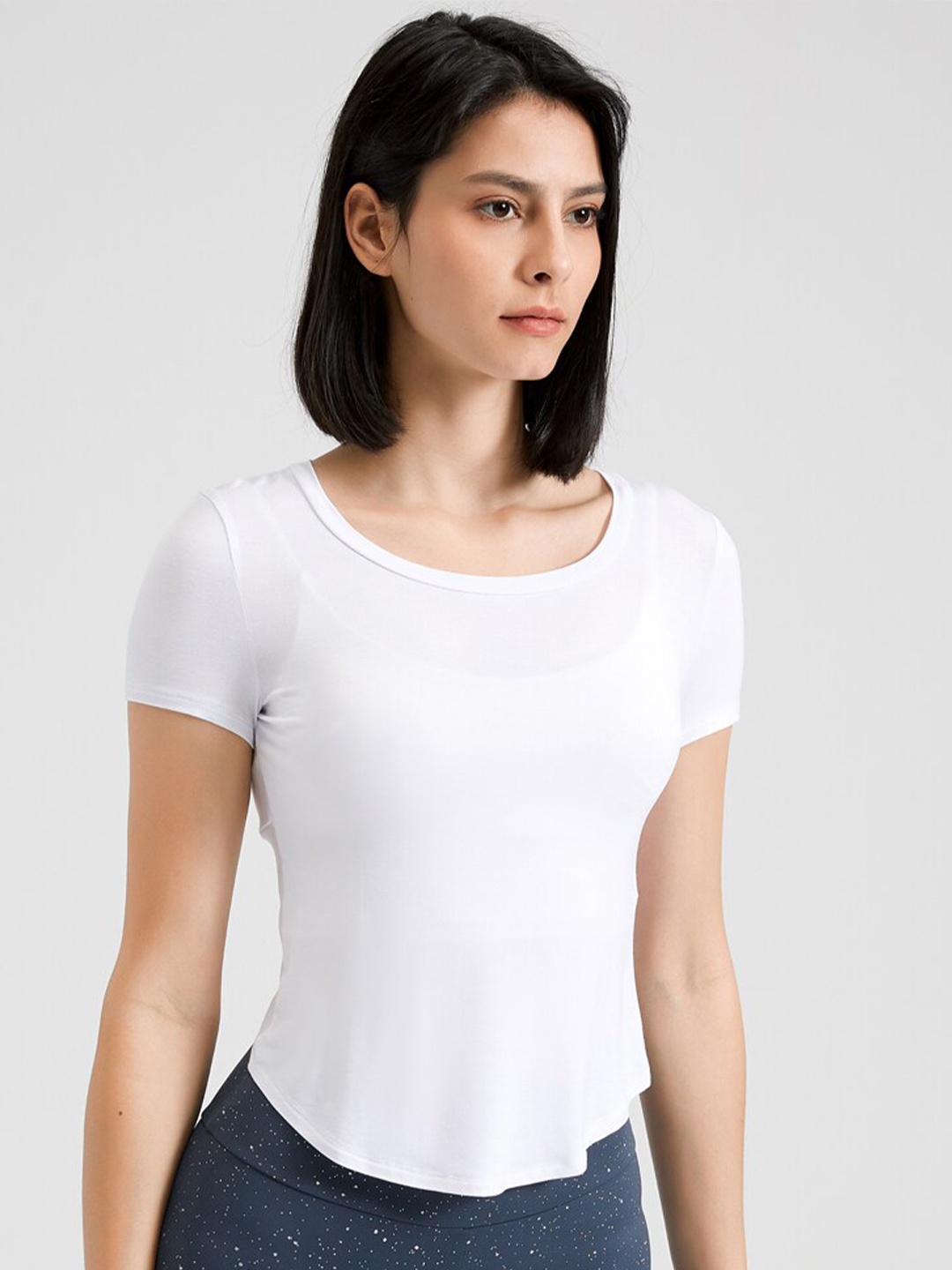 

JC Collection Cut Out Styled Back Top, White