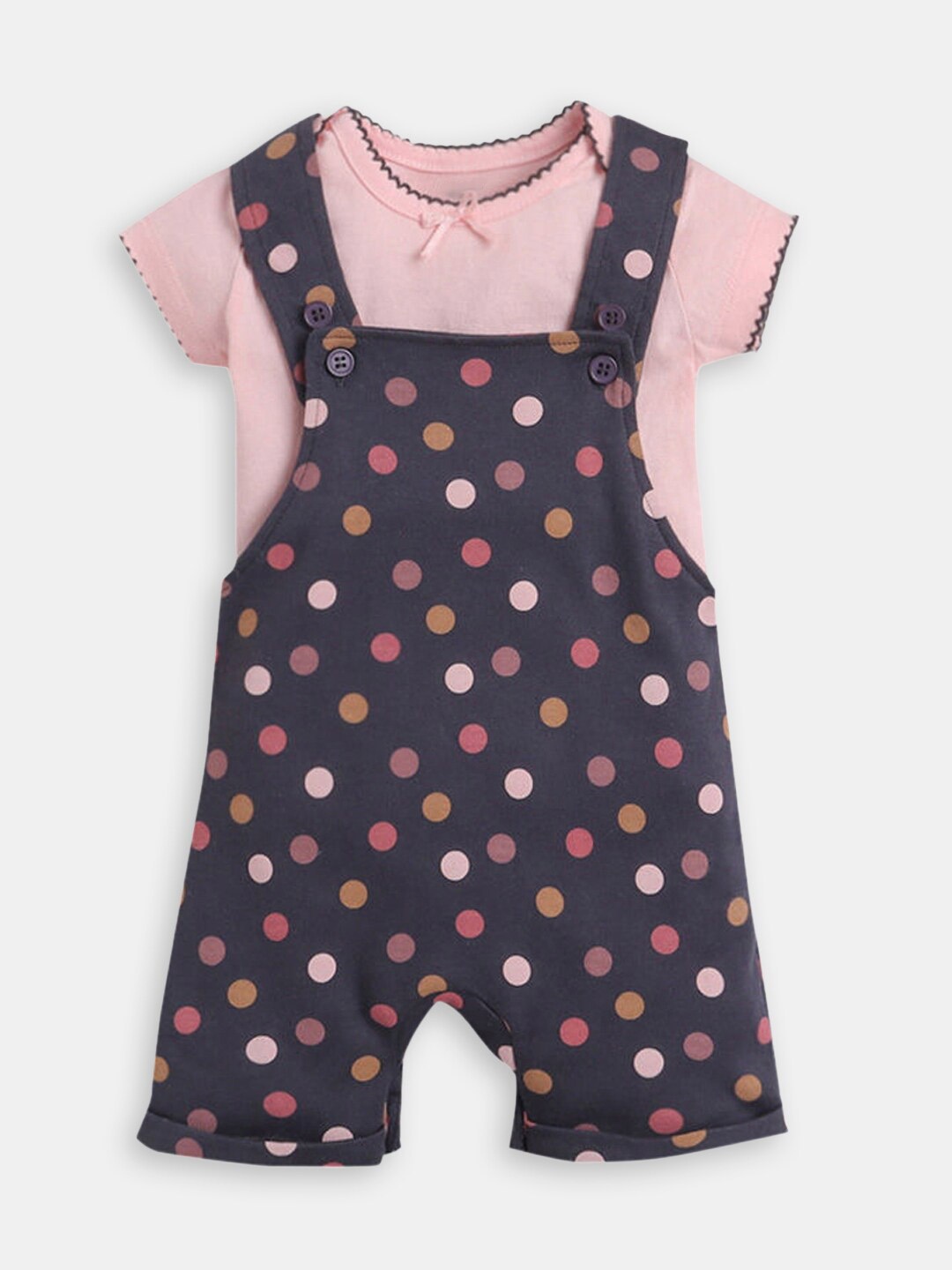 

Hopscotch Boys Pink T-shirt with Dungarees