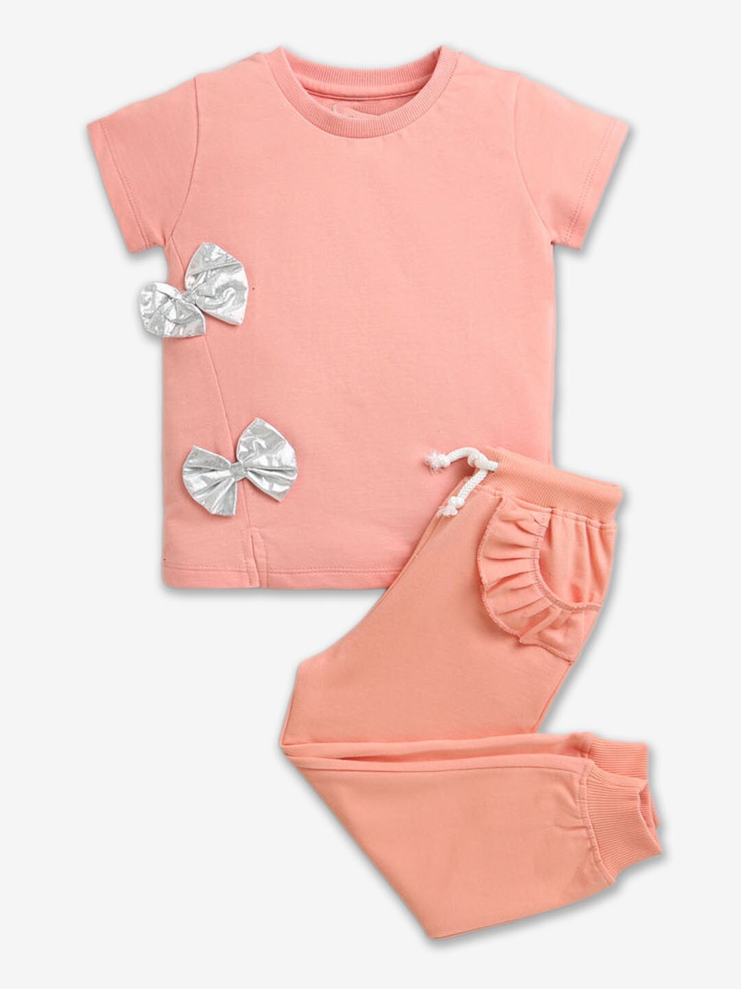 

Hopscotch Girls T-shirt with Trousers, Pink