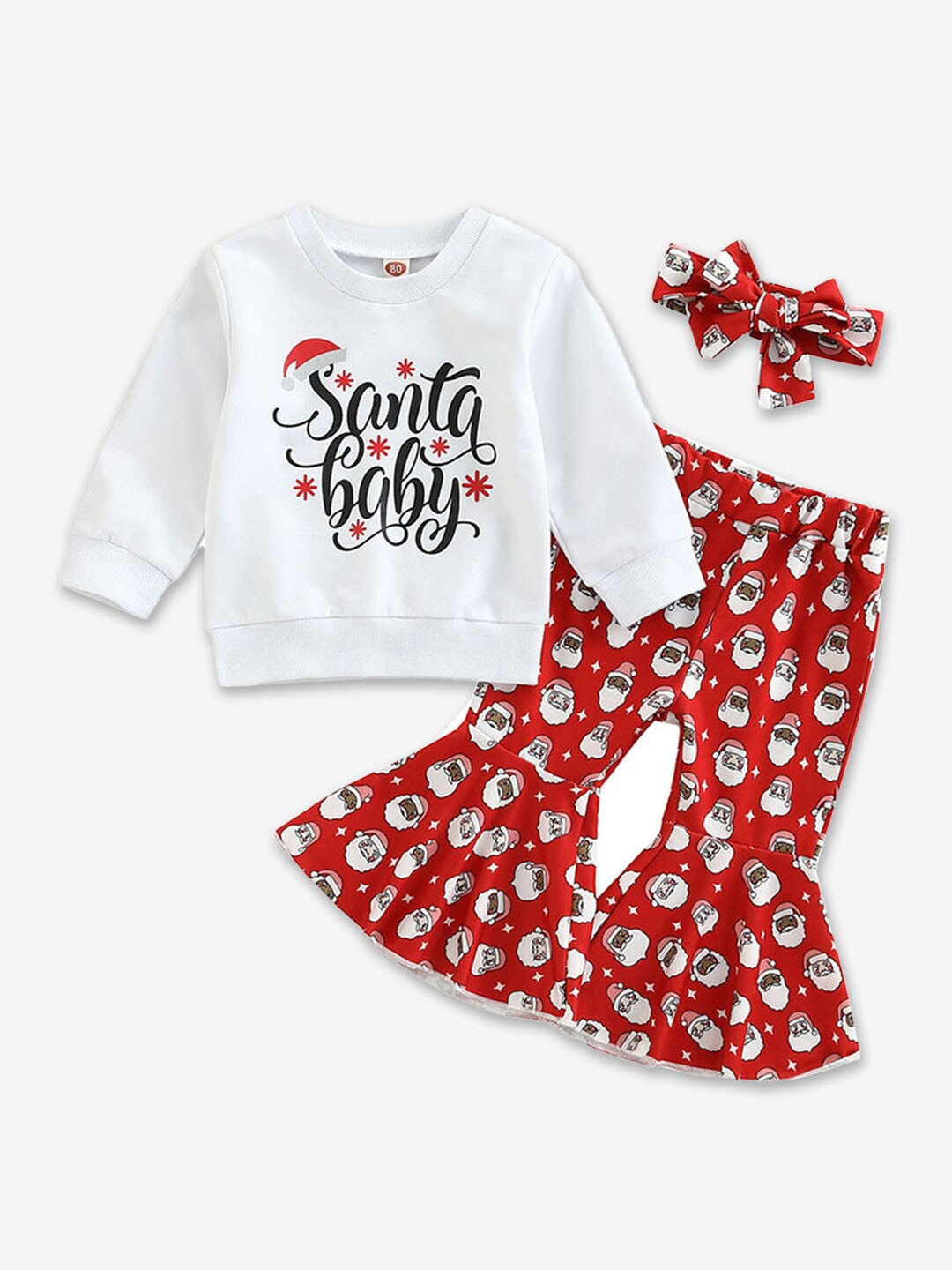 

Hopscotch Girls Printed T-shirt with Palazzos, White