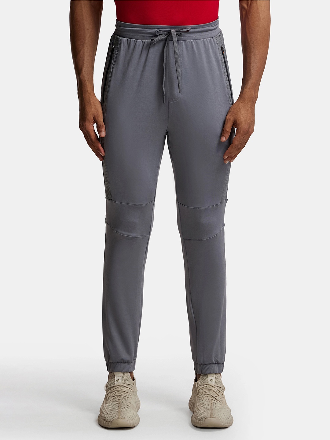 

Jockey Microfiber Stretch Jogger with StayDry Treatment-MV12, Grey