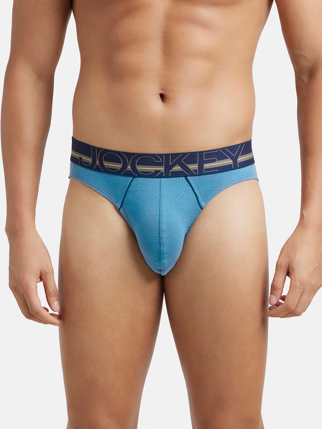 

Jockey Combed Cotton Rib Brief with Ultrasoft Waistband-US17, Blue