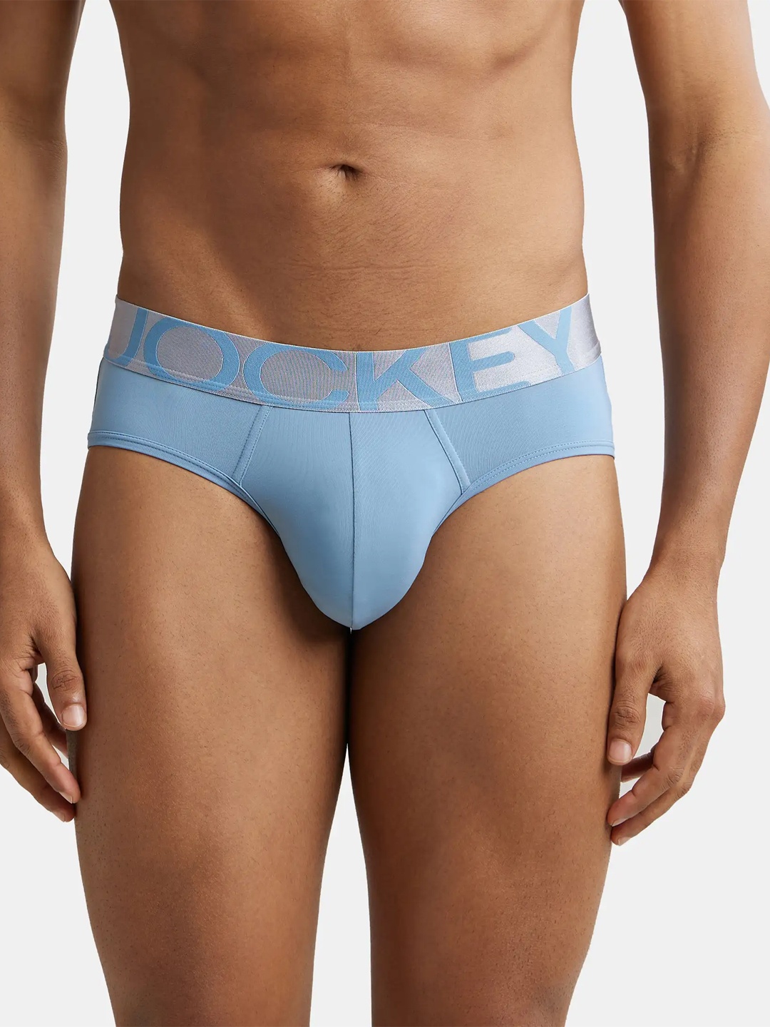 

Jockey Tactel Microfiber Stretch Solid Brief with Moisture Move Treatment-IC27, Blue
