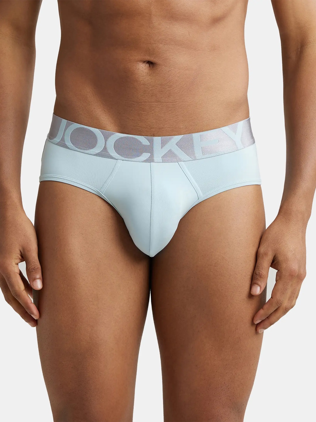 

Jockey Tactel Microfiber Stretch Solid Brief with Moisture Move Treatment-IC27, Blue