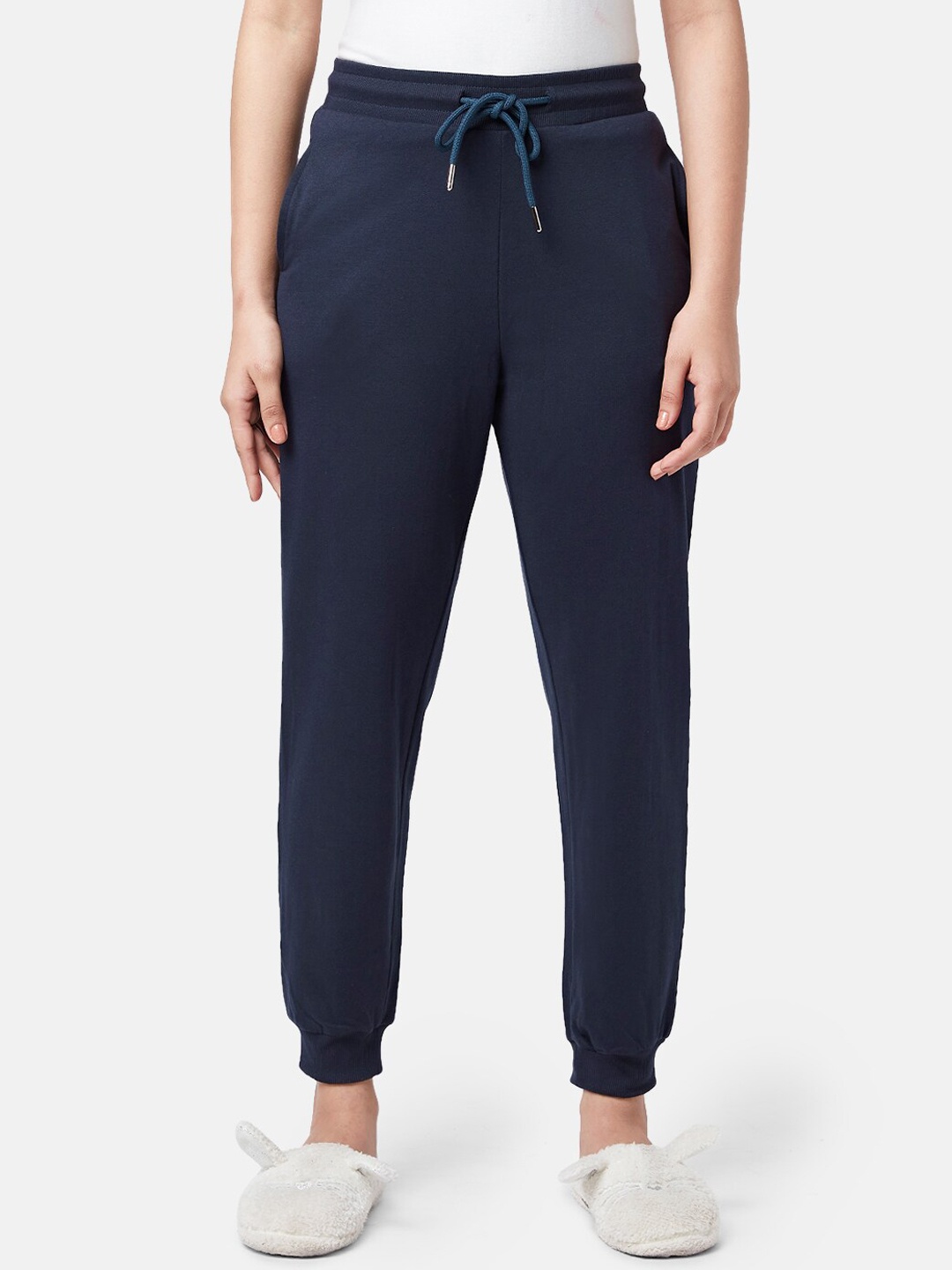 

Dreamz by Pantaloons Women Cotton Lounge Pants, Navy blue
