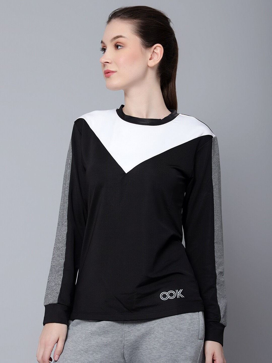 

Shiv Naresh Colourblocked Rapid-Dry Sweatshirt, Black