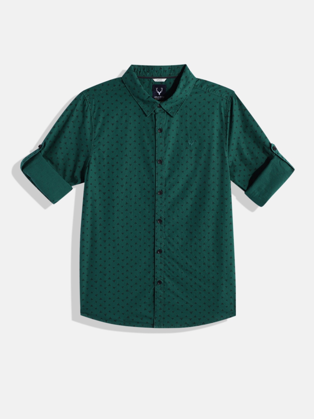 

Allen Solly Junior Boys Printed Pure Cotton Casual Shirt, Green