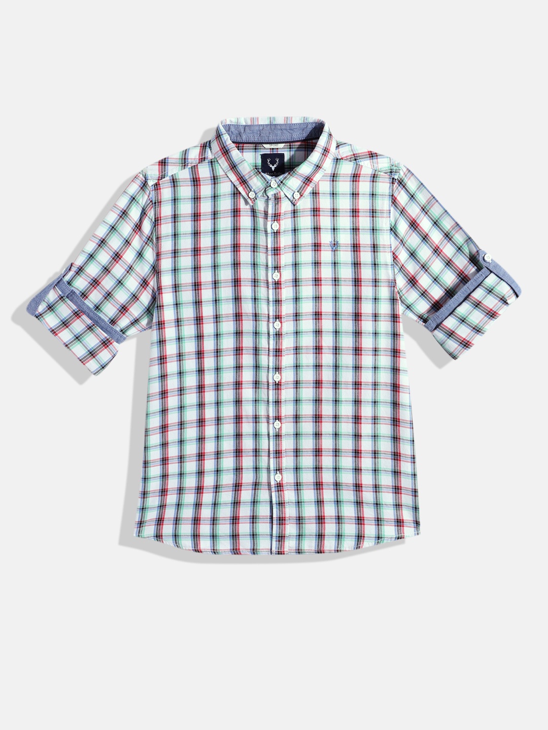 

Allen Solly Junior Boys Checked Pure Cotton Casual Shirt, Multi