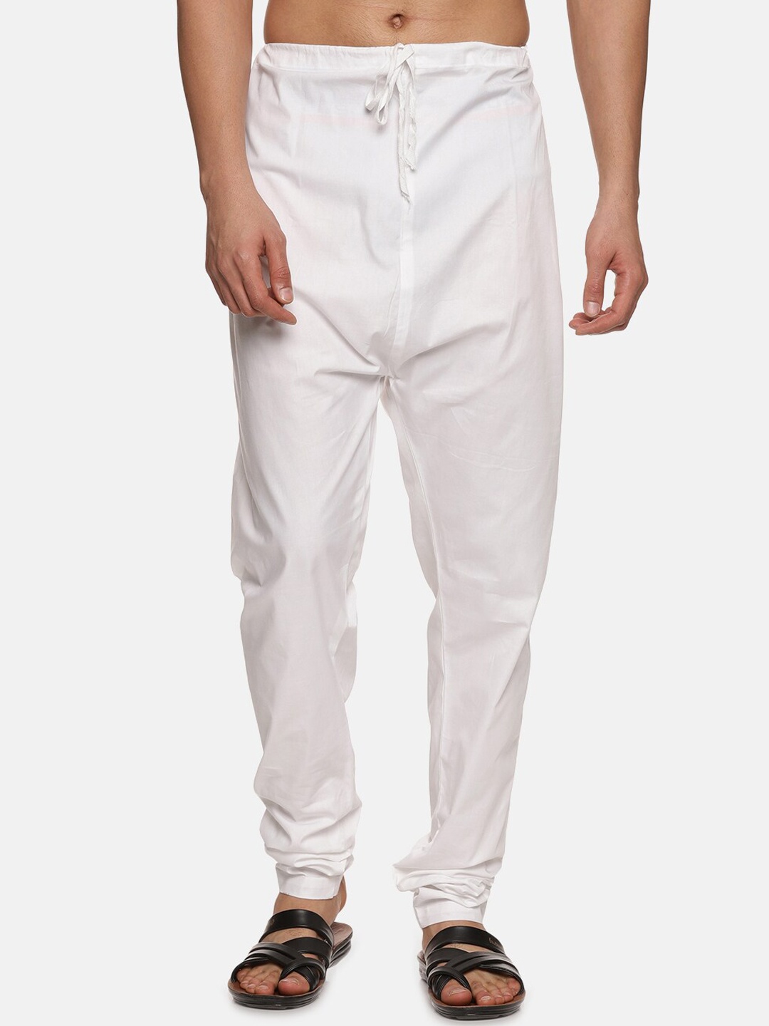 

Sethukrishna Cotton Drawstring Pyjama, White