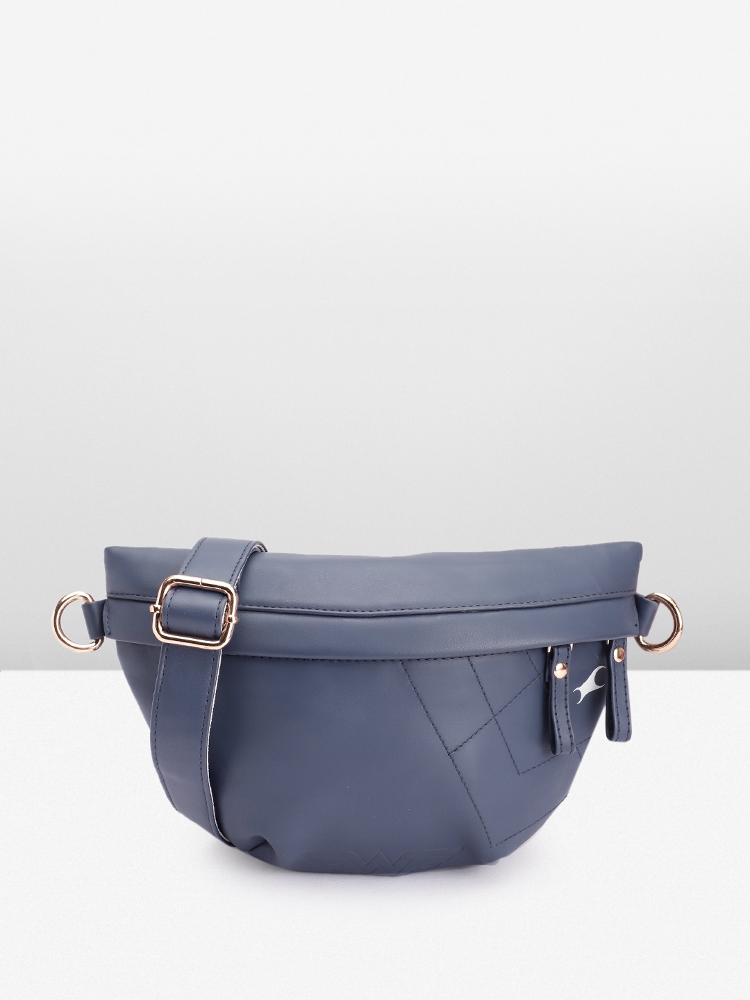 

Fastrack Women Structured Fanny Bag, Navy blue