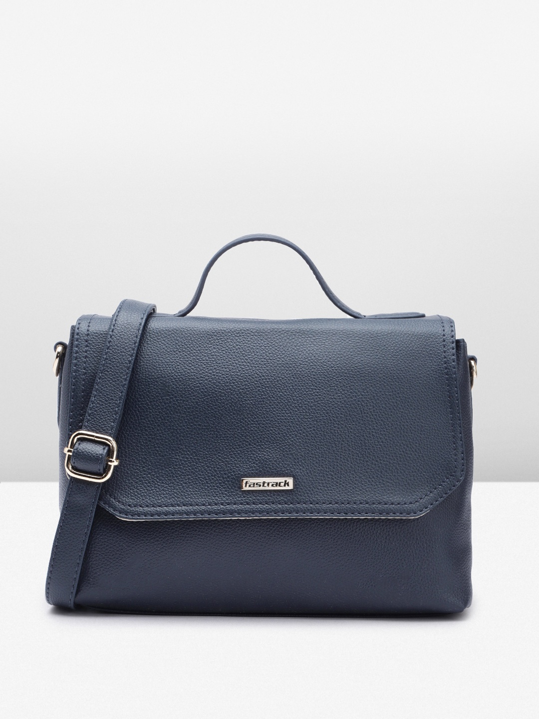 

Fastrack Abstract Textured Satchel, Navy blue