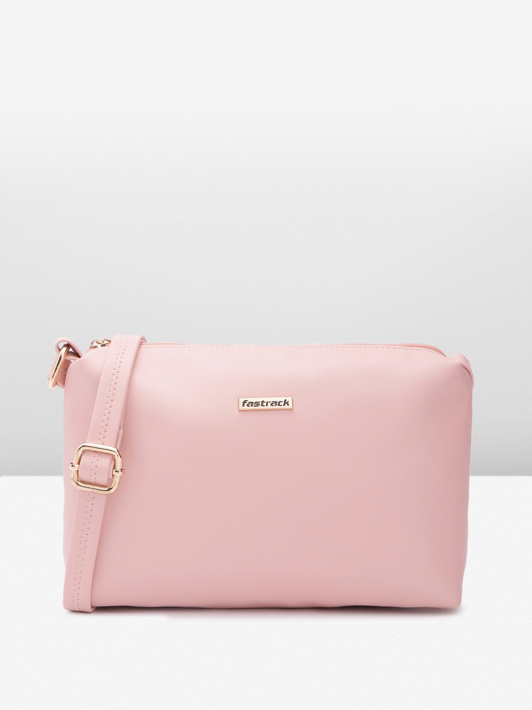 

Fastrack Women Solid Sling Bag, Pink