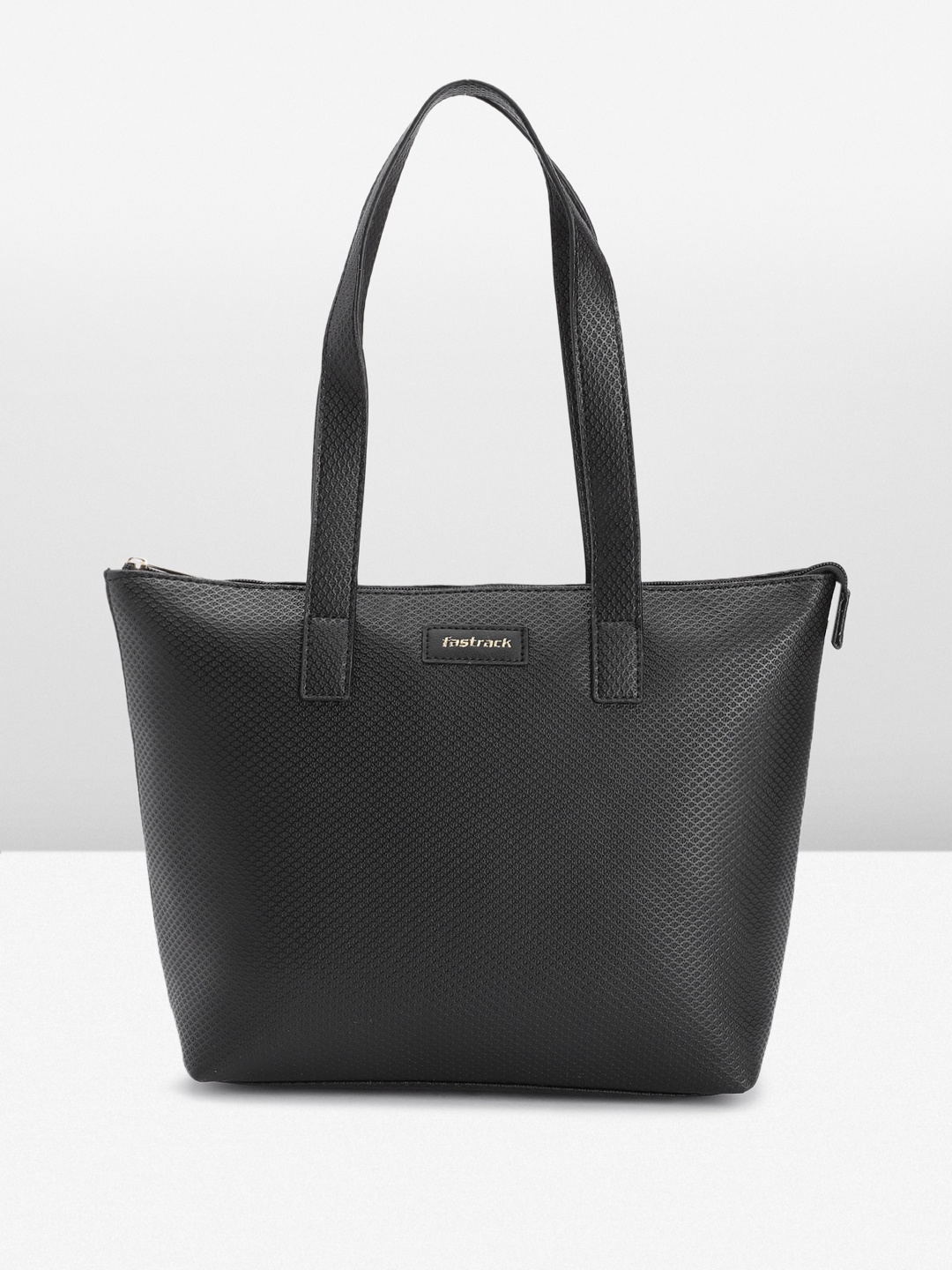 

Fastrack Women Textured Shoulder Bag, Black