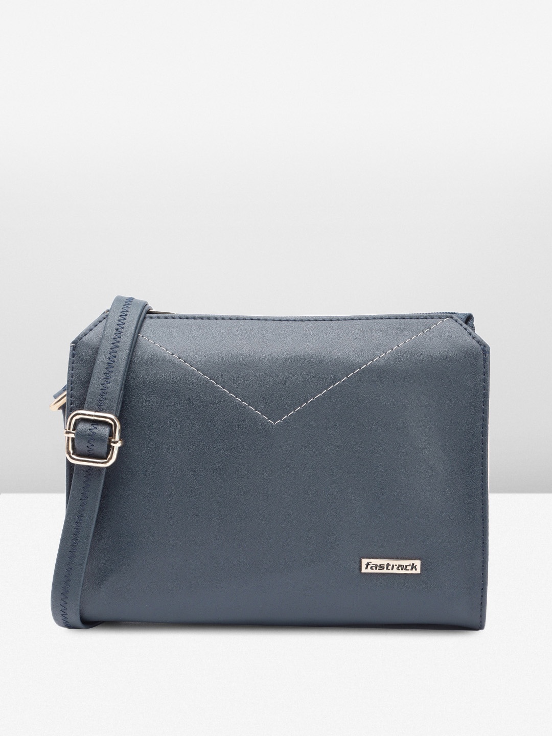 

Fastrack Structured Sling Bag, Navy blue