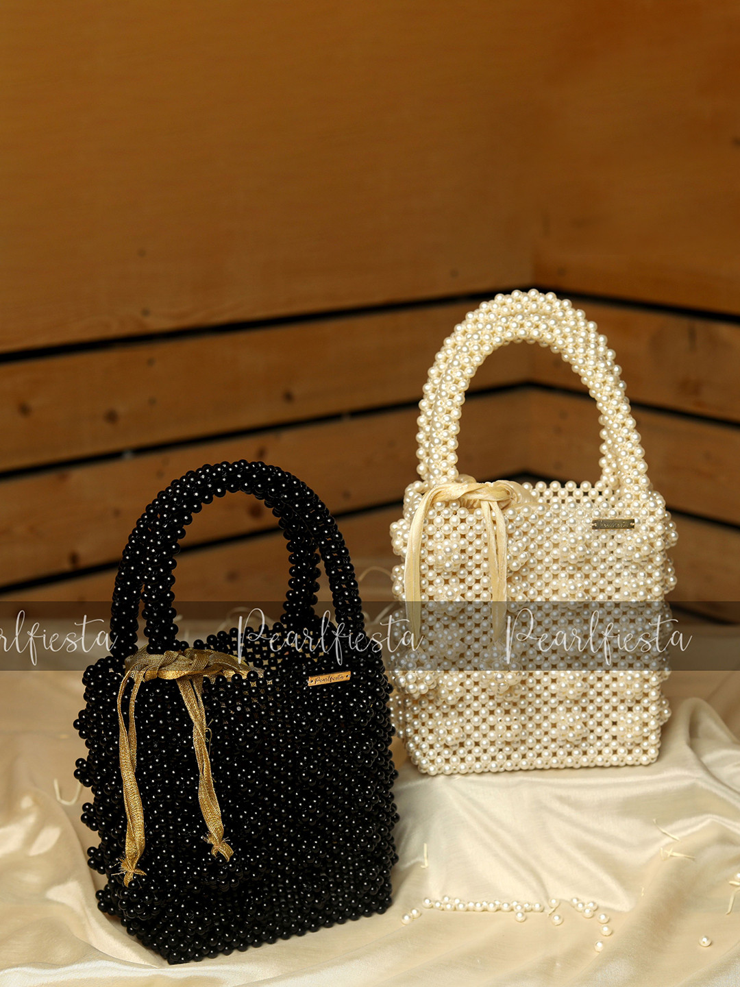 

Pearlfiesta Cream-Coloured Oversized Structured Shoulder Bag with Cut Work