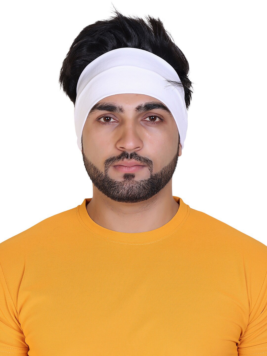 

Gajraj Cotton Wide Headband, White