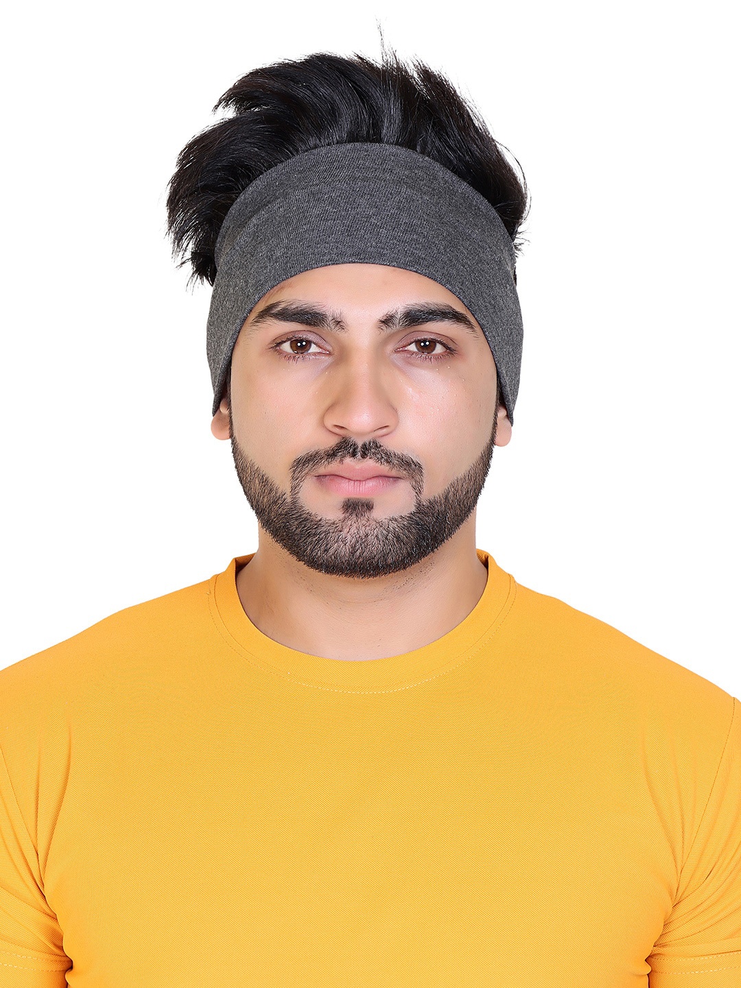 

Gajraj Pack Of 2 Cotton Headbands, Grey
