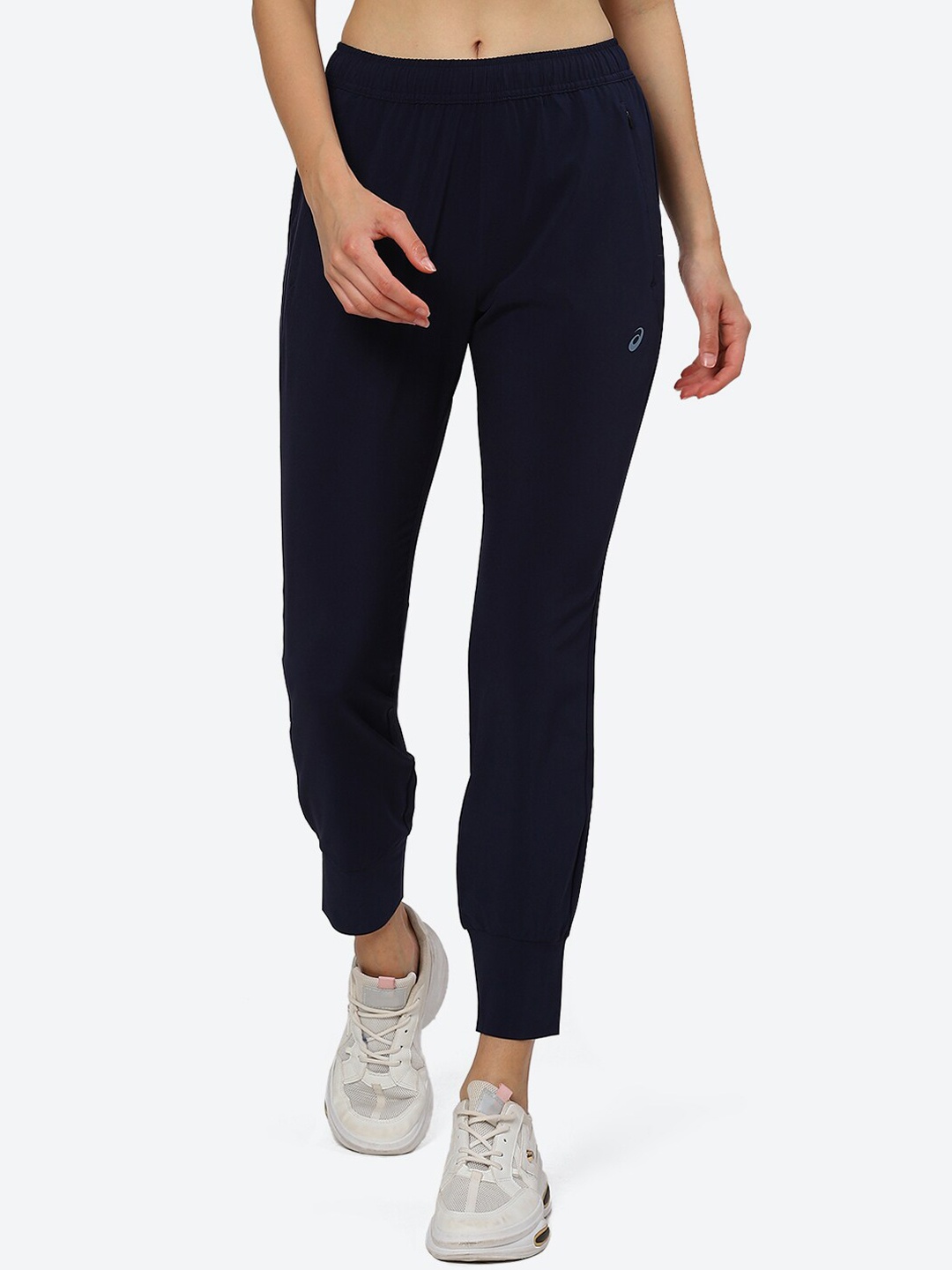 

ASICS Women Mid-Rise Track Pants, Navy blue
