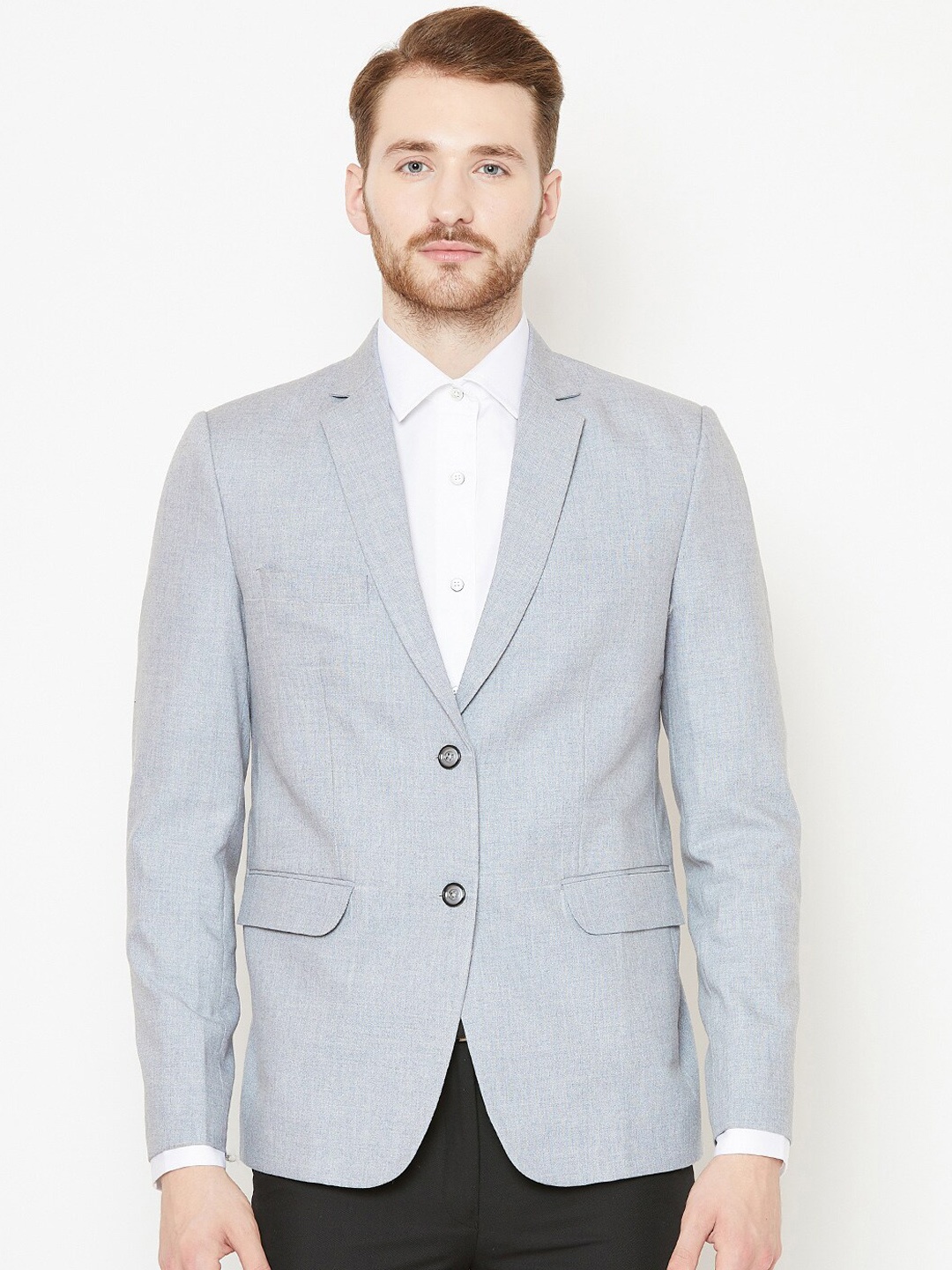 

Shaftesbury London Slim Fit Single Breasted Blazers, Grey