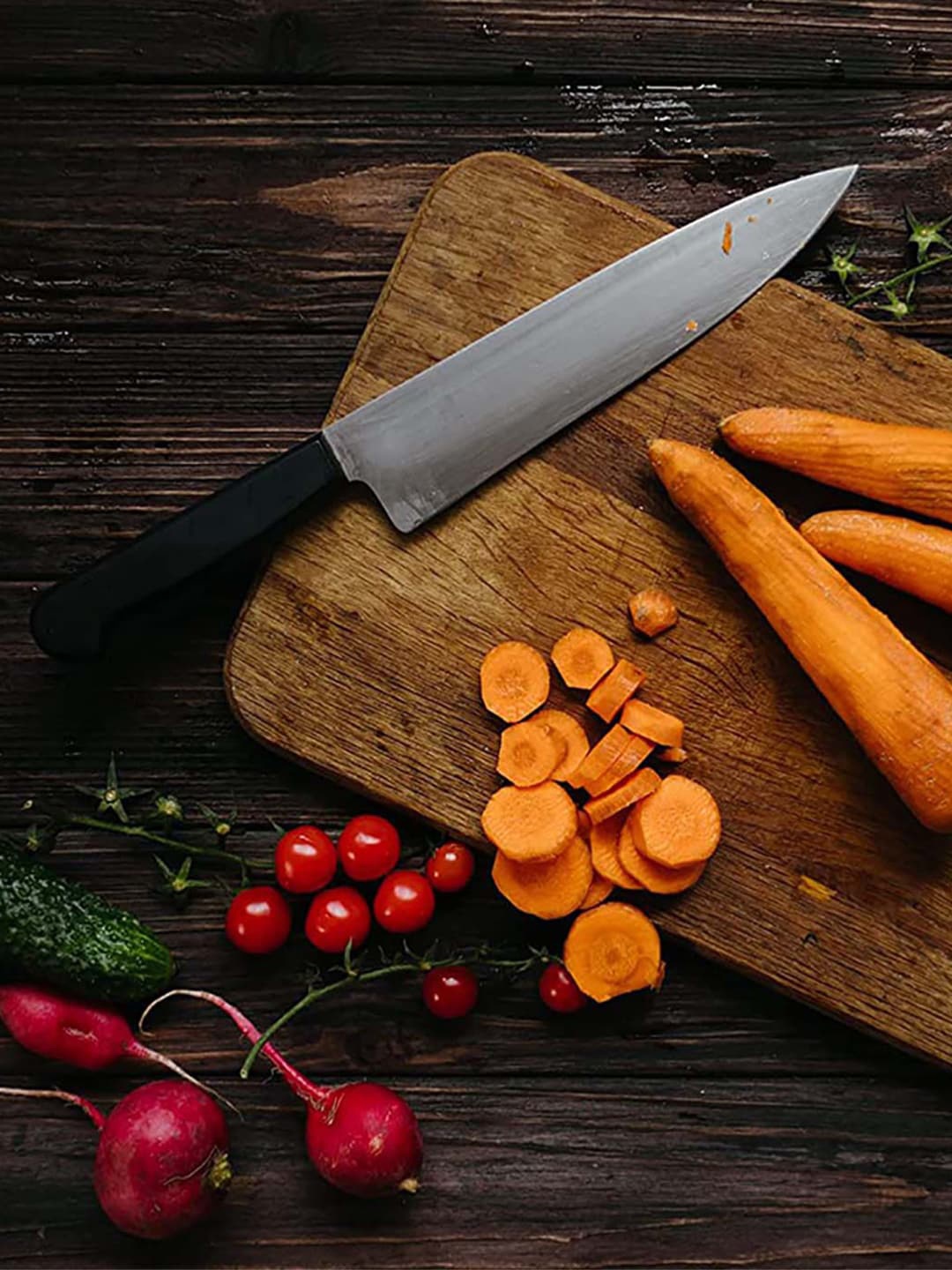

ZURU BUNCH Brown & Black 6 Pieces Knife With Chopping Board