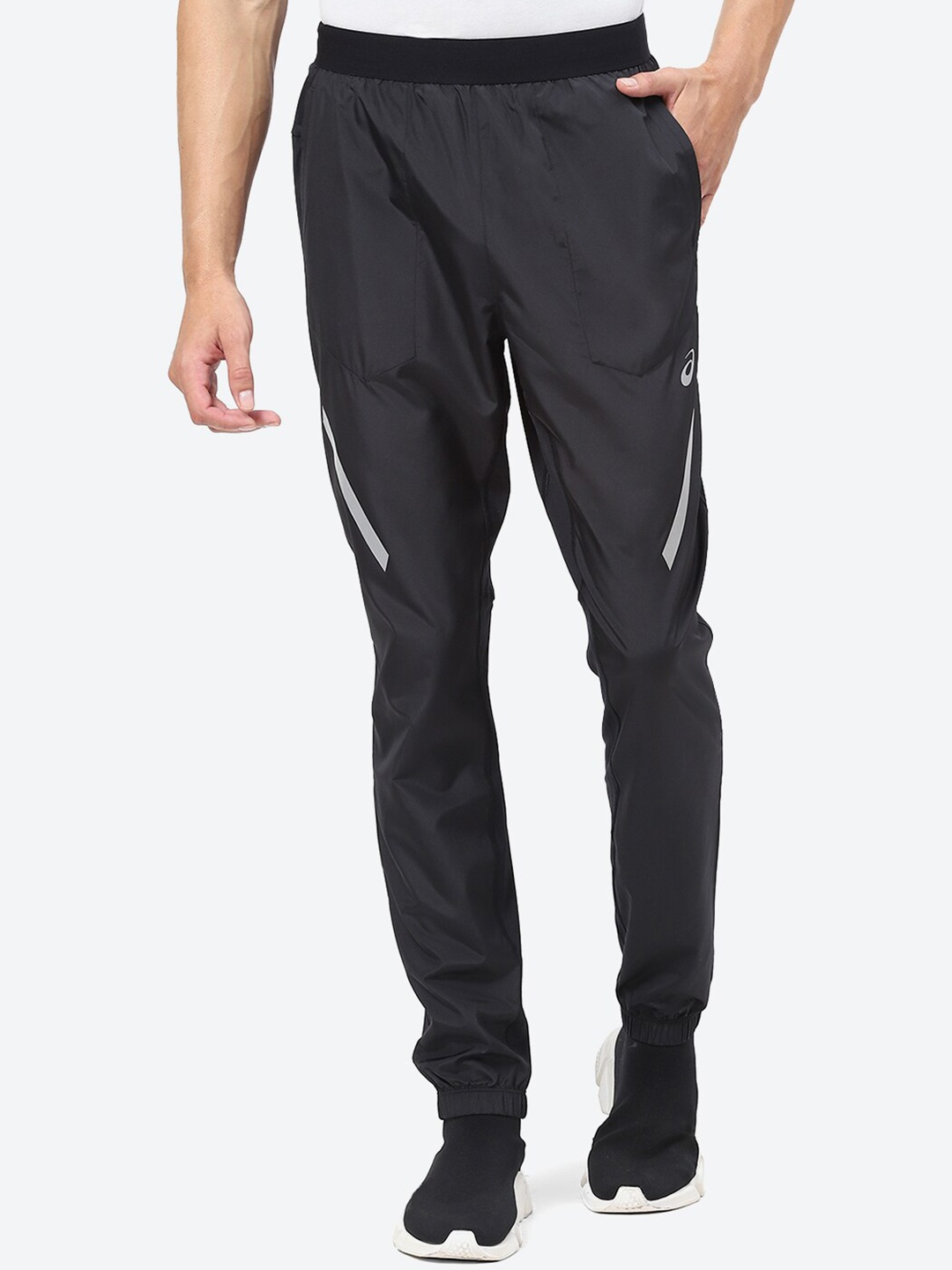 

ASICS Lite-Show Men Mid-Rise Joggers, Black