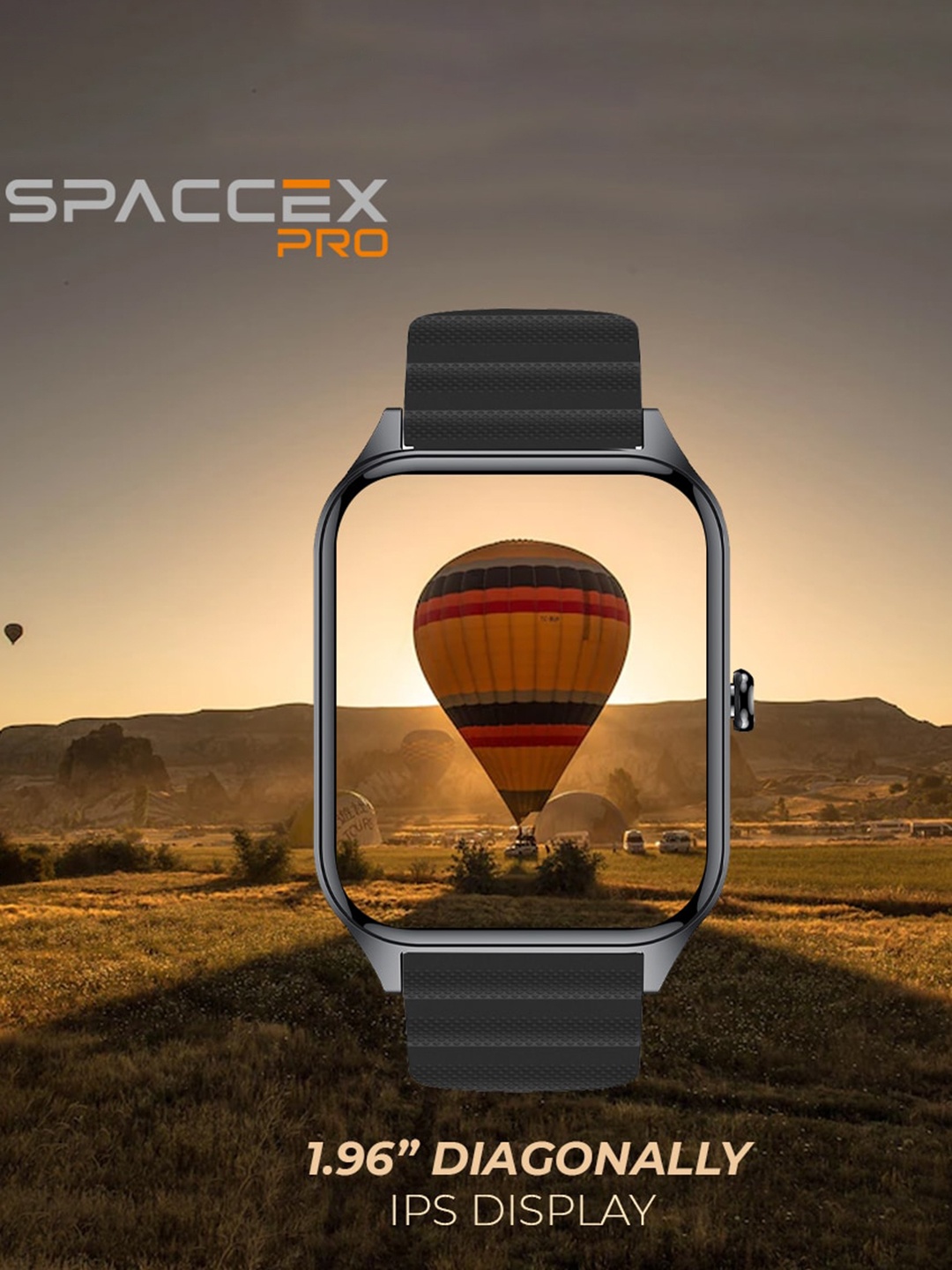 

JUST CORSECA Spaccex Digital Pro Smart Watch- JST724B, Black