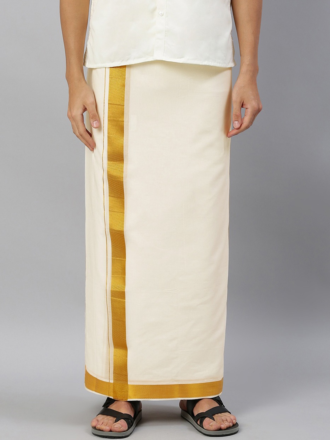 

Ramraj Men Pure Cotton Dhoti, White