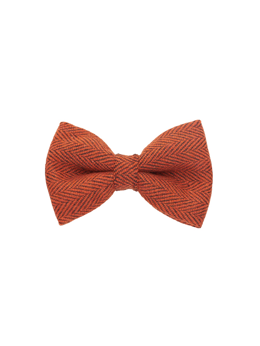 

The Tie Hub Woven Design Bow Tie, Orange