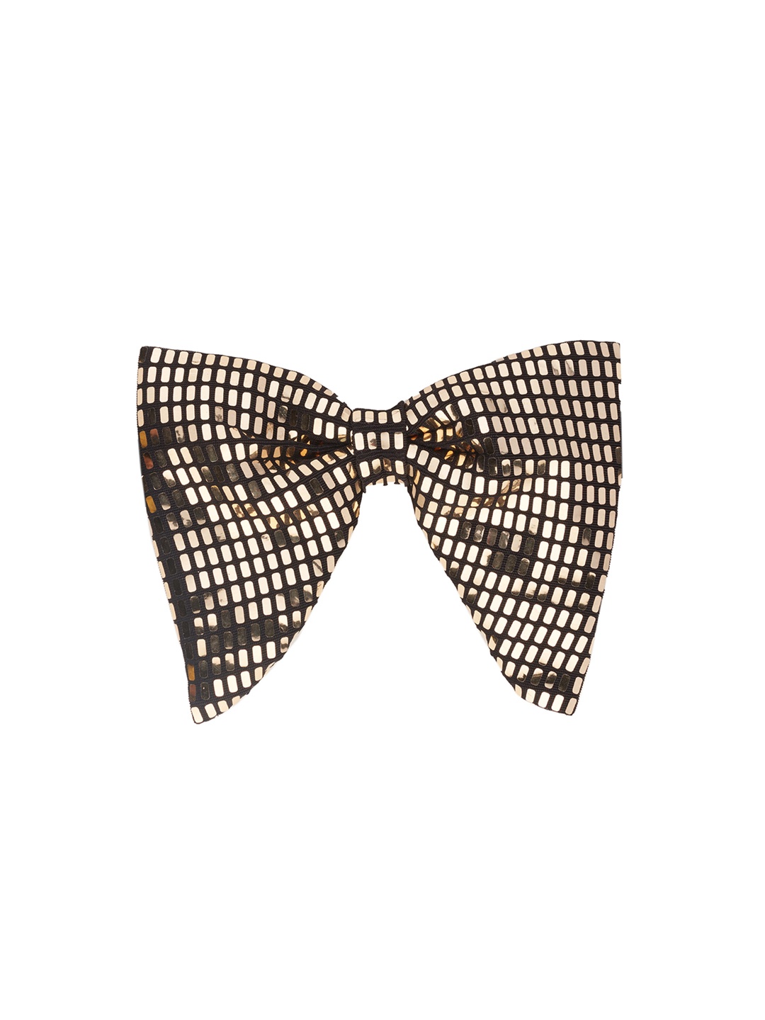 

The Tie Hub Woven Design Bow Tie, Gold