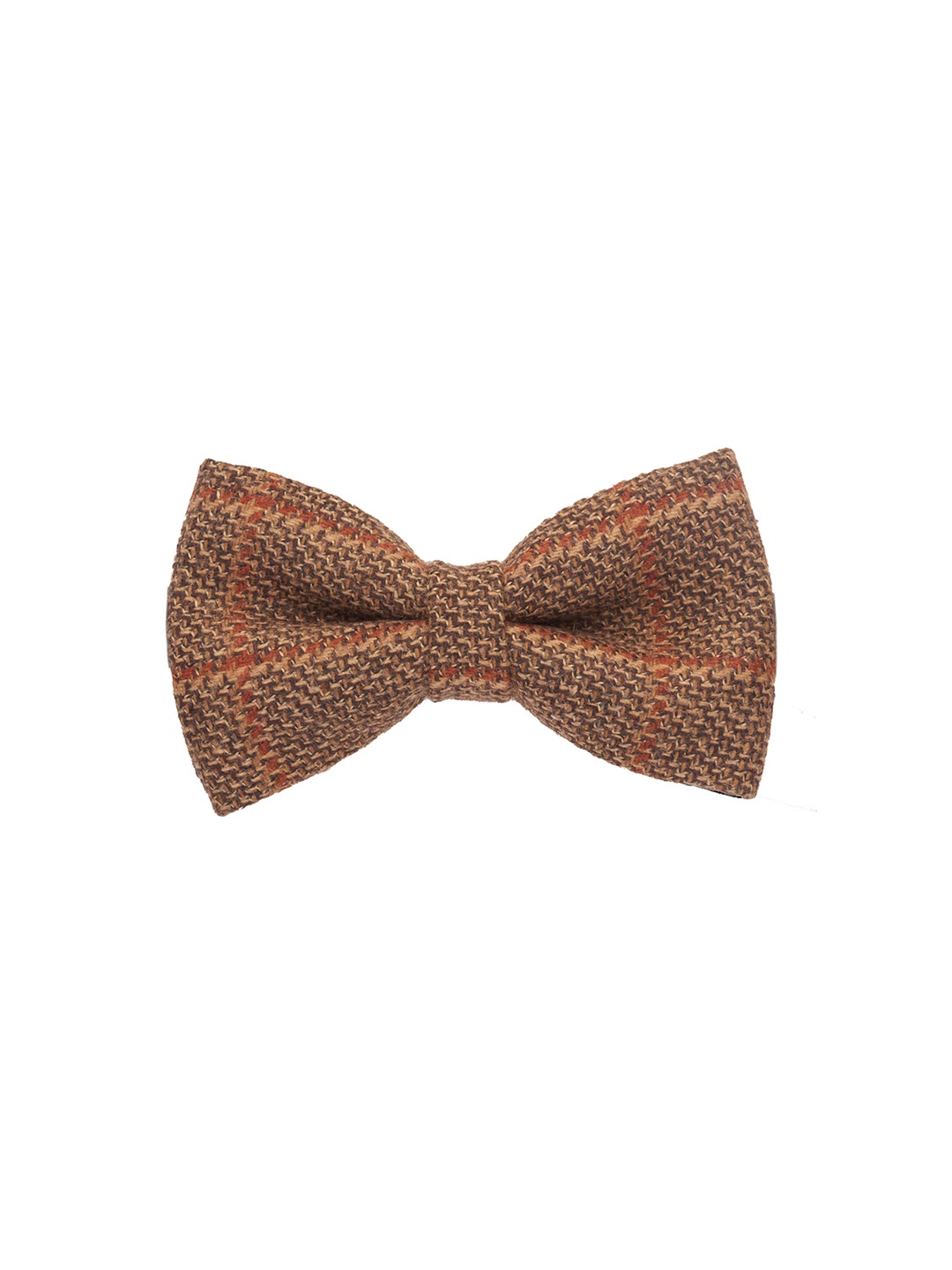 

The Tie Hub Woven Design Bow Tie, Brown