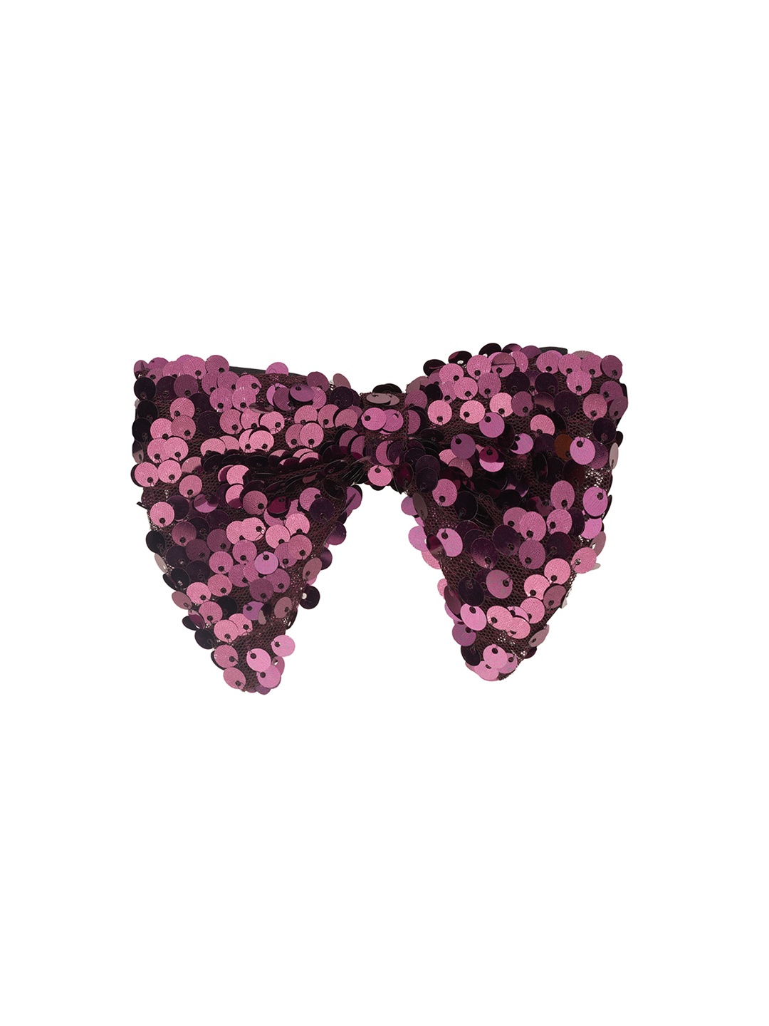 

The Tie Hub Men Woven Design Sequin Butterfly Bowtie, Magenta