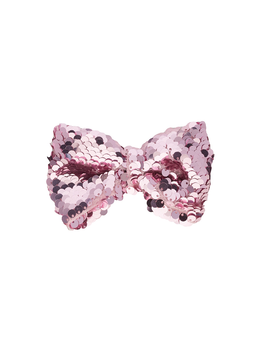 

The Tie Hub Men Woven Design Sequin Butterfly Bowtie, Pink