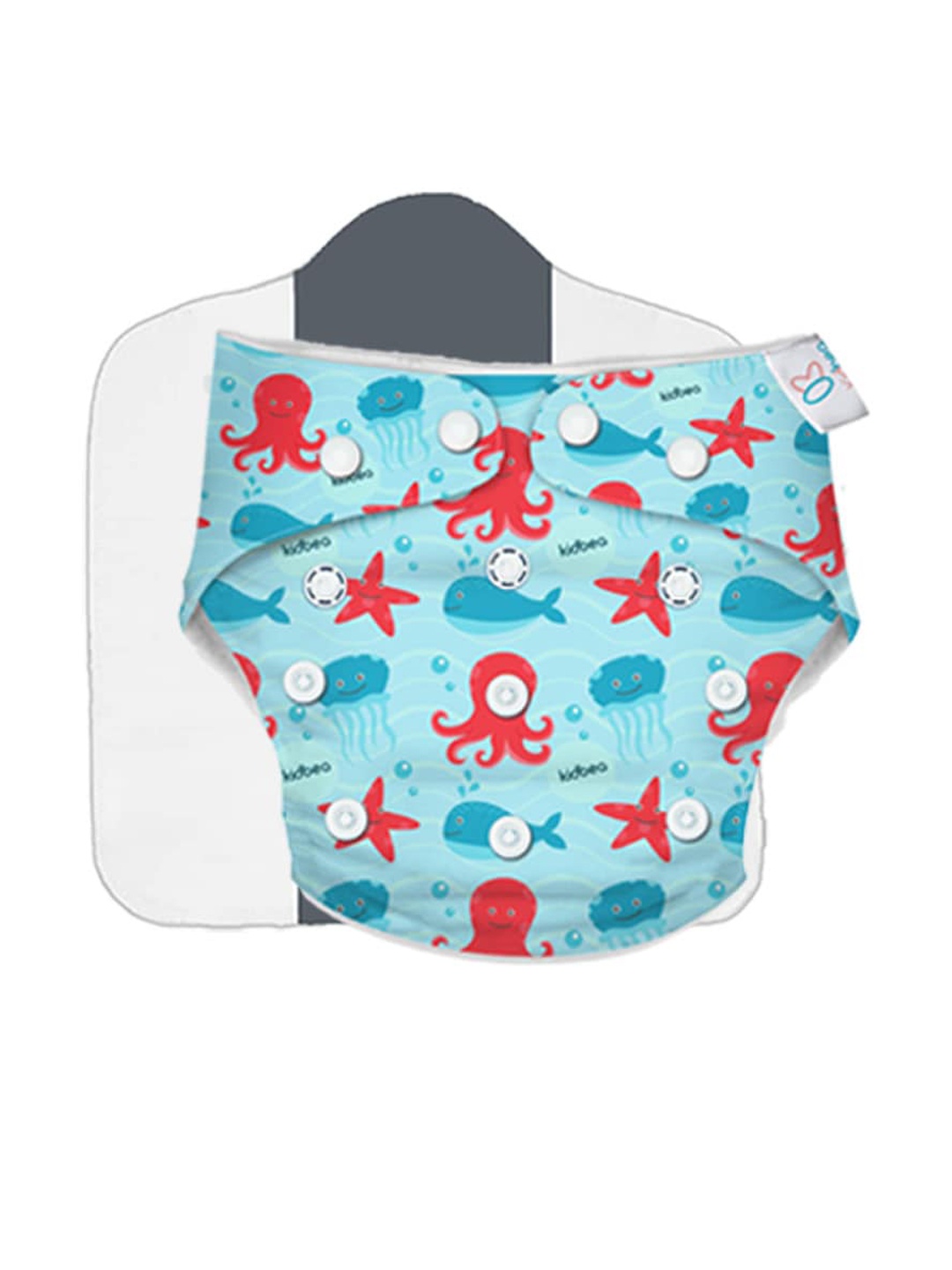 Kidbea Kids Reusable & Washable Cloth Diaper, Blue