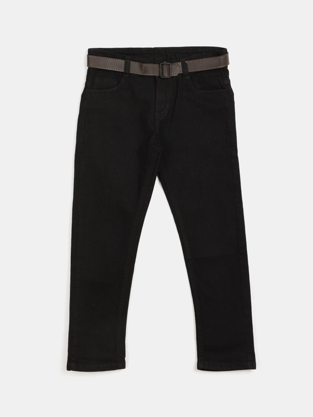 

V-Mart Boys Clean Look No Fade Mid-Rise Classic Jeans, Black