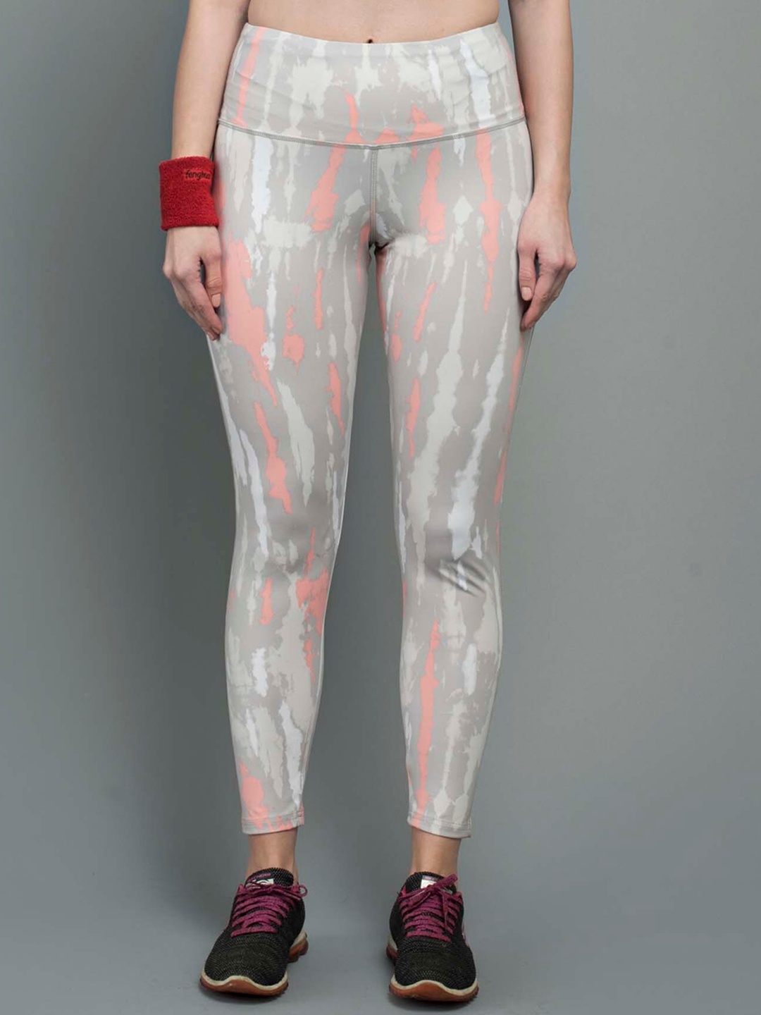 

Keepfit Printed High-Rise Tights, Grey