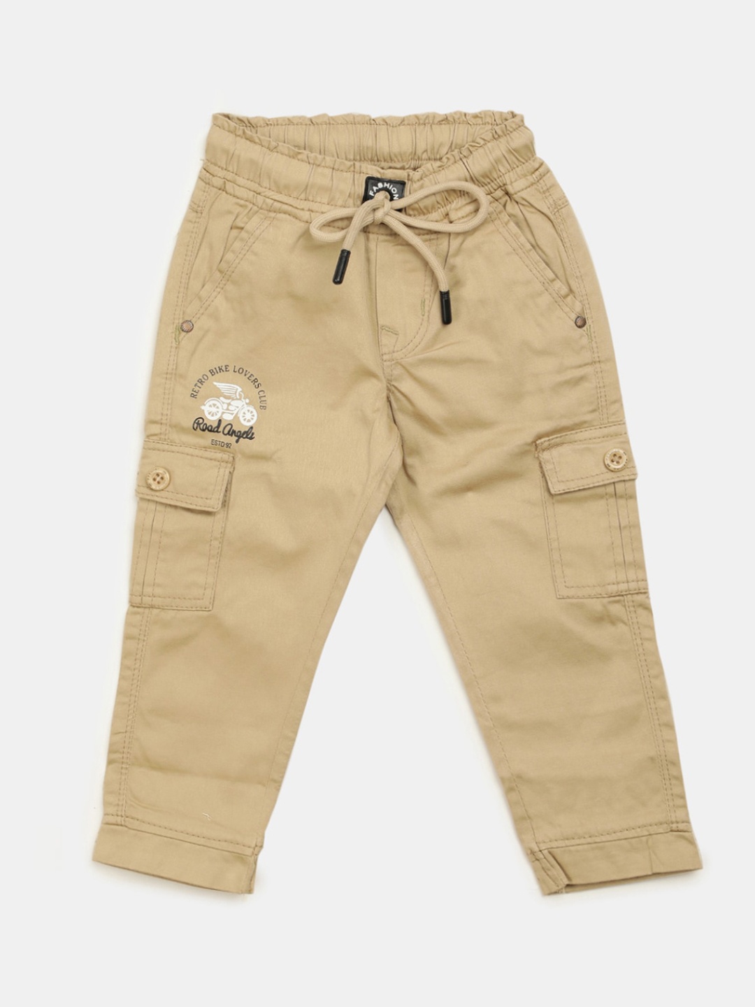 

V-Mart Infant Boys Beige Mid-Rise Cropped Classic Jeans