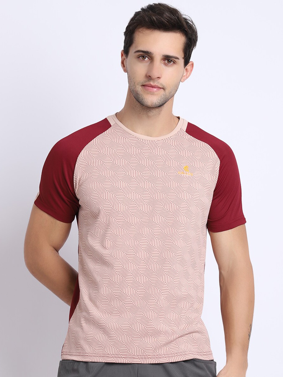 

Gallus Dri-Fit Technology Raglan Sleeves Training Or Gym T-shirt, Maroon