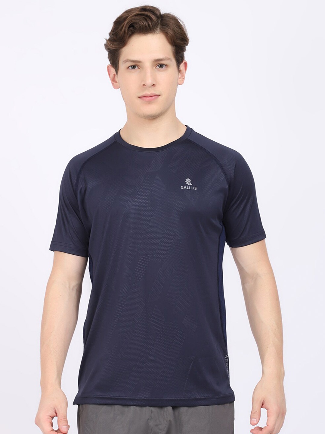 

Gallus Camo Printed Raglan Sleeve Dri-FIT Training T-shirt, Navy blue